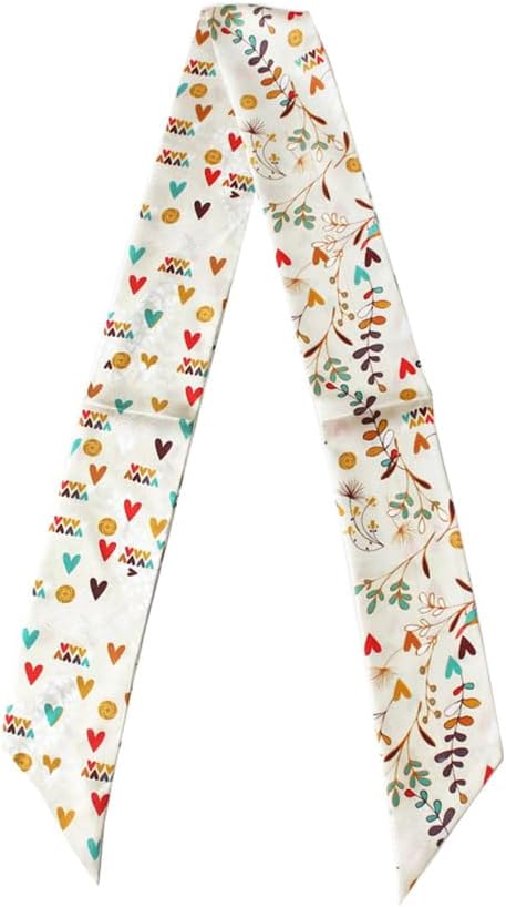 JERLA100% Mulberry silk Scarf bag scarf Head Hair Ribbon Handbag Handle wrap Tie Bundle Scarf Neckerchief Scarf for women