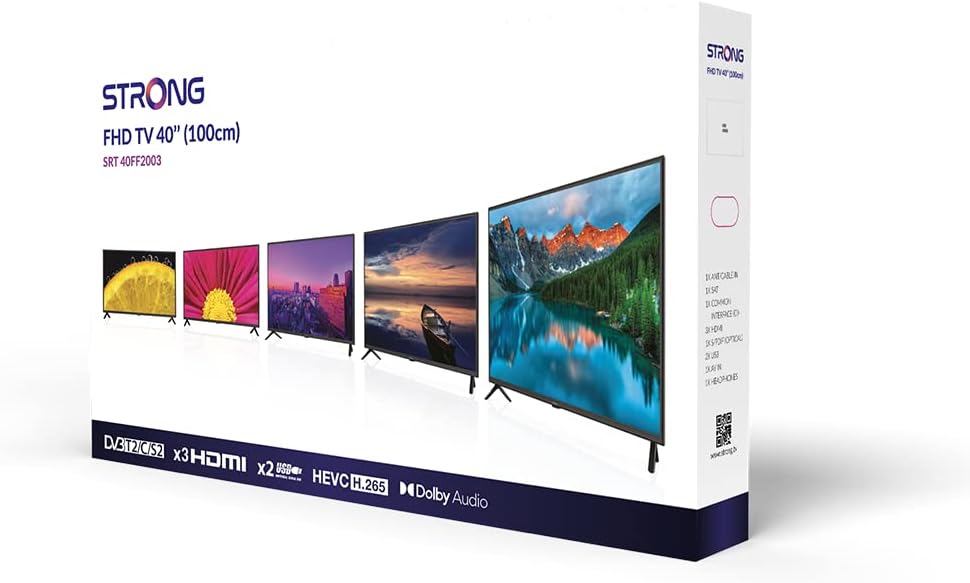 Strong SRT40FF2003 40 FHD TV con DVB-T2/C/S2; 10bit; H.265; hotel mode; FHD; CI Strong SRT40FF2003 40 FHD TV con DVB-T2/C/S2; 10bit; H.265; hotel mode; FHD; CI