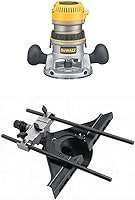 Vista 9 de DEWALT Enrutador, base fija, 12 amperios, disparador de velocidad variable de 24,000 RPM, 2-1/4HP, con cable (DW618)