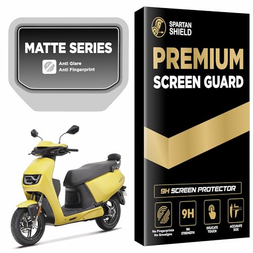 Image of Spartan Shield MATTE Screen Guard For Hero VIDA VX2 PLUS 2026 Electric Scooter || 4.3 Inch Color TFT Display Protector || Anti Glare | Anti Scratch | Water Resistant | HD Clear | VX2Plus EV Bike Accessories 2025 [NOT TEMPERED GLASS] [NOT FOR VX2 GO]