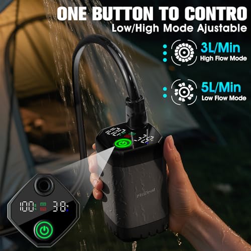 Ducha portátil de camping FizZeal con calentador automático de 2000W miniatura 3
