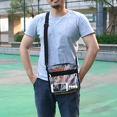 Bolso Crossbody Transparente Edraco con Correa Ajustable miniatura 7