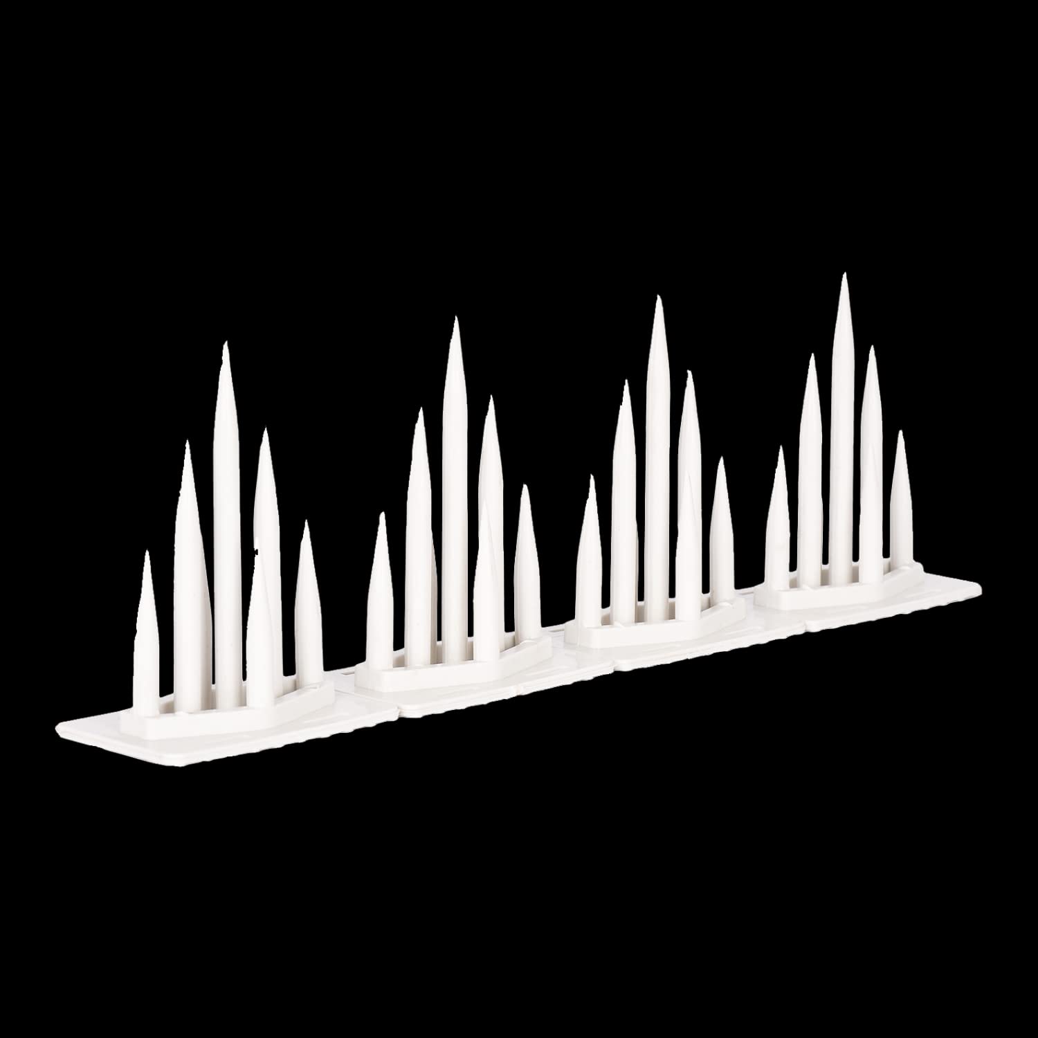 Birdshoo Polycarbonate Bird Spikes (Set of 25 Pieces) with Cable Ties (White) | Spikes for Pigeon Control, Pigeon Spikes for Balcony Railing (B0BSB17NMK) Amazon Price History, Amazon Price Tracker