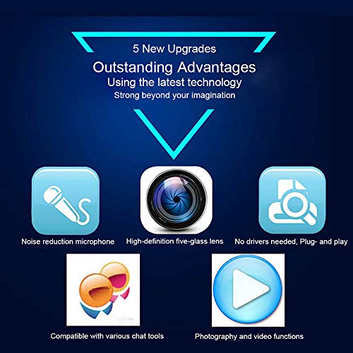 Loijon ViBAO K20 4K Webcam de alta definição USB 2.0 Câmera web com ângulo de visão horizontal de 67