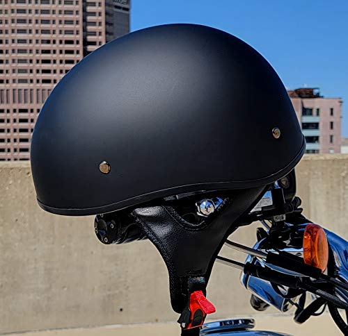 Vega Helmets Sniper Motorcycle Half Helmet Scooter Bike Cruiser Chopper Moped Scooter Atv (Matte Black, Medium) #TOP1