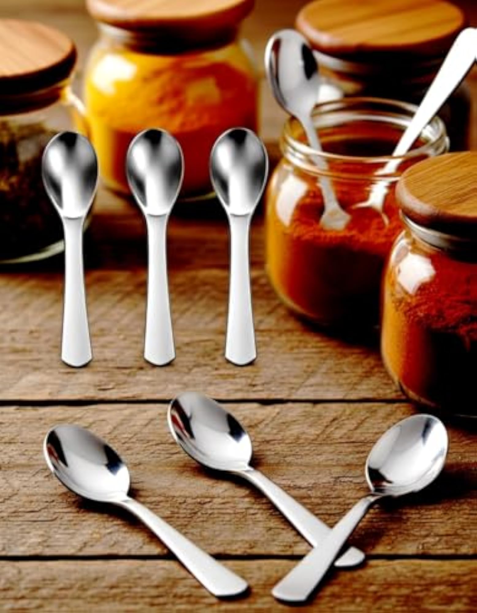 12 Pcs Stainless Steel Masala Measuring Spoon Set
