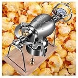 LRF-yxkj DIY-Popcorn Popcorn-Kanone , Hand-Popcornmaschine Material: Edelstahl 304 , Heißluft-Popcornmaschine Für Mais, Reis, Sojabohnen, Mungbohnen,Ornament