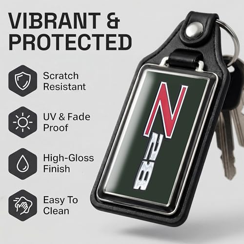 Image of Brotherhood Car Key Chain for Camaro - Classic Models Keychain for Men and Women Gift Key Ring - -