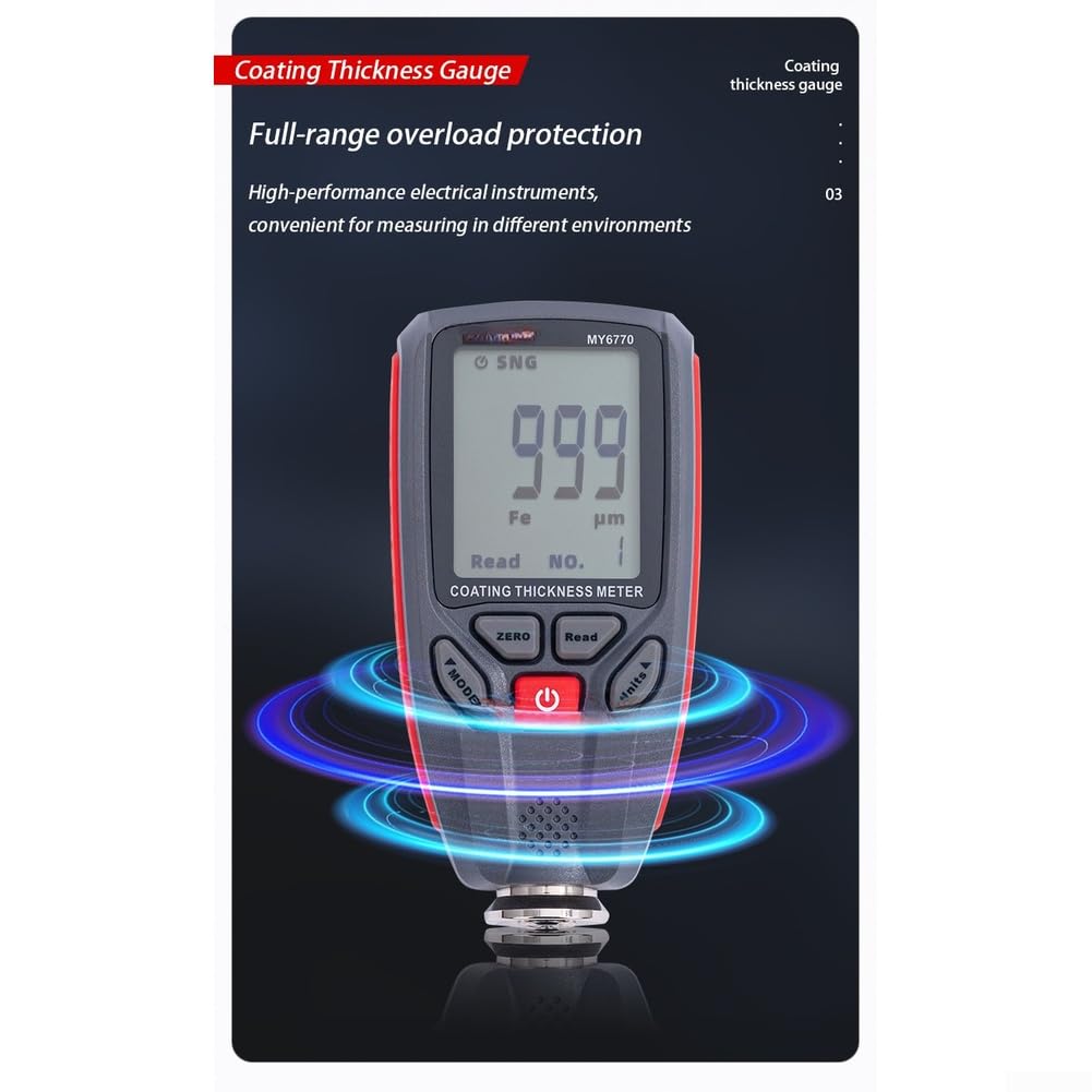 Lackdickenmessgerät Auto 0-1300µm Fe/NF Dual-Modus