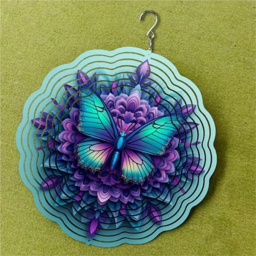Carillon éolien Mandala idée de cadeau de Noël pour le jardin
