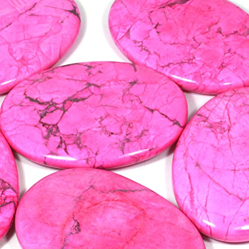 CrystalAge Pink Howlite Palm Stone ~70x50mm