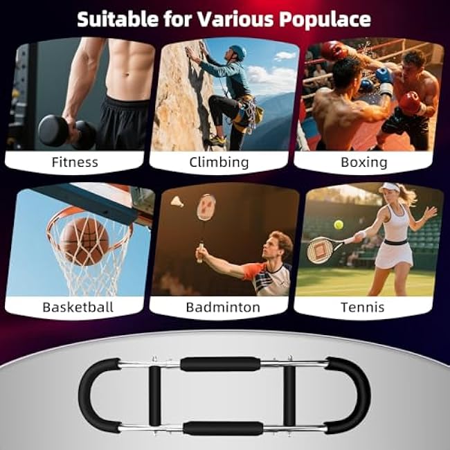 Twister Arm and Chest Muscle Trainer, U-Shape Power Twister Arm Exerciser Adjustable, Shoulder, Biceps, Triceps, Back and Forearm Chest Enhanced Exercise, Upper Body Strength Training