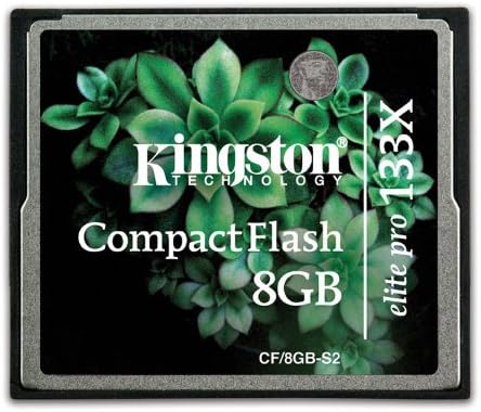 Kingston Elite Pro 8 GB 133x CompactFlash Memory Card CF/8GB-S2