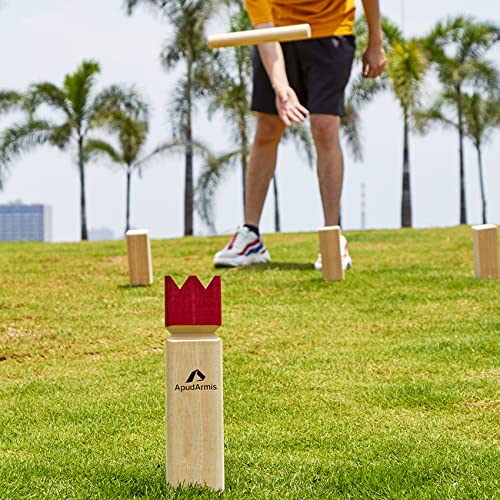 Apudarmis Kubb , Viking Chess Outdoor Clash Toss Yard Game With Carrying Case - Rubber Wooden Backyard Lawn Games Set For Teenagers Adults Family #TOP6