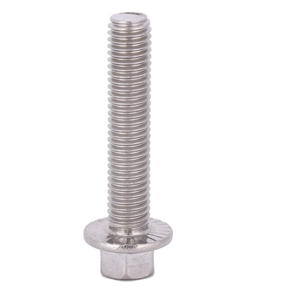 Walfront Viti a Flangia Esagonale M8 in Acciaio Inossidabile 304, 10 Pezzi, M8 x 40 mm