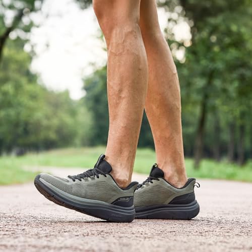 Image of FitVille Mens Walking Shoes Wide Width Lightweight Cushioned Workout Sneakers Pain Relief