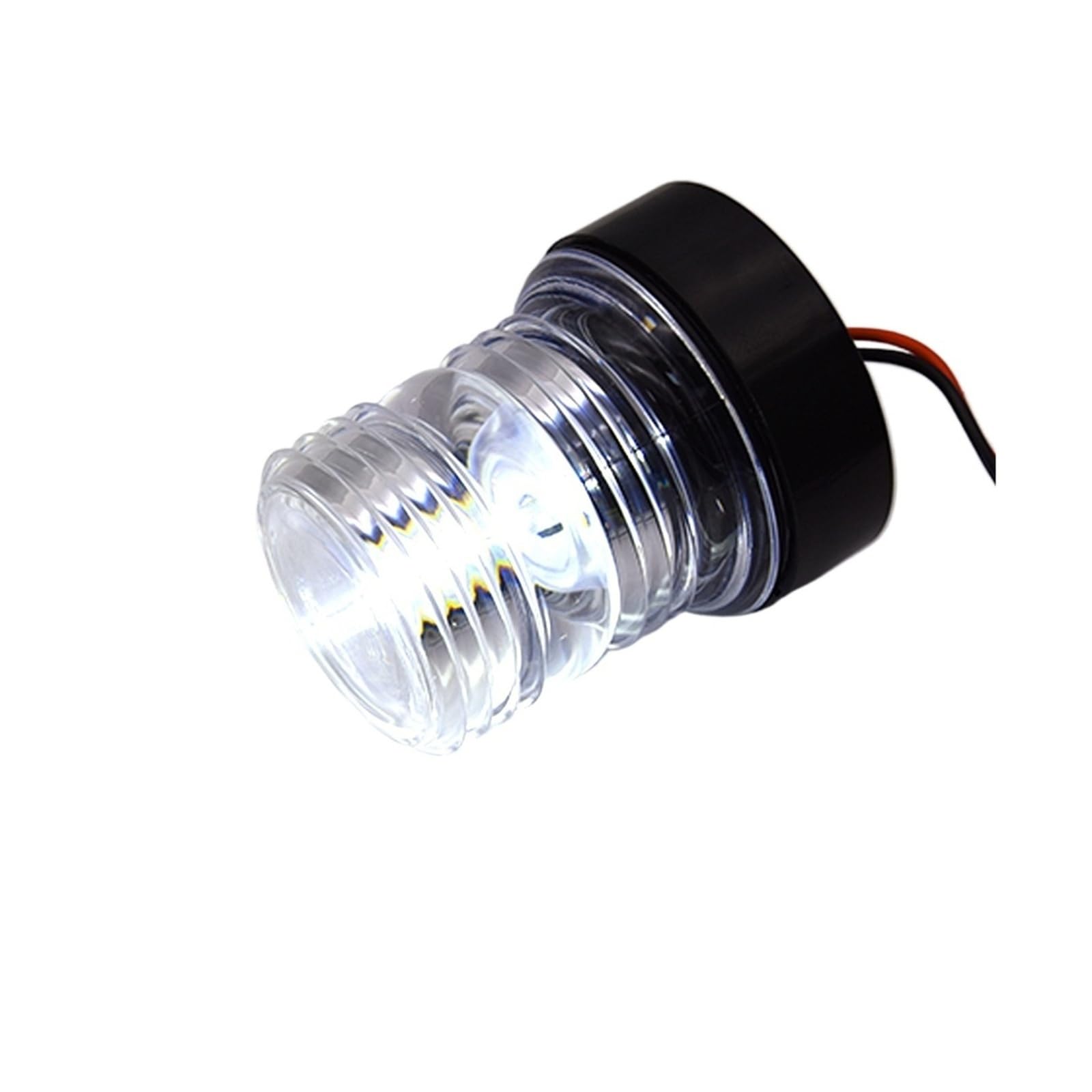 WXVFX 12Inch Fold Down Boat LED Navigation Light for Yacht Marine Navigation Anchor Light 12-24V Sailing Signal Light 360 Degree Round(H0148 12 Inch Type1)