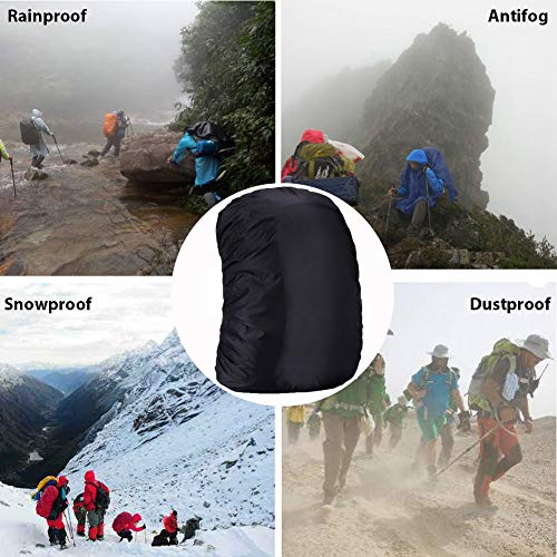 Image of Waterproof Backpack Rain Cover with Adjustable Anti Slip Buckle Strap & Sliver Coating Reinforced Inner Layer for Camping, Hiking, Traveling, Hunting