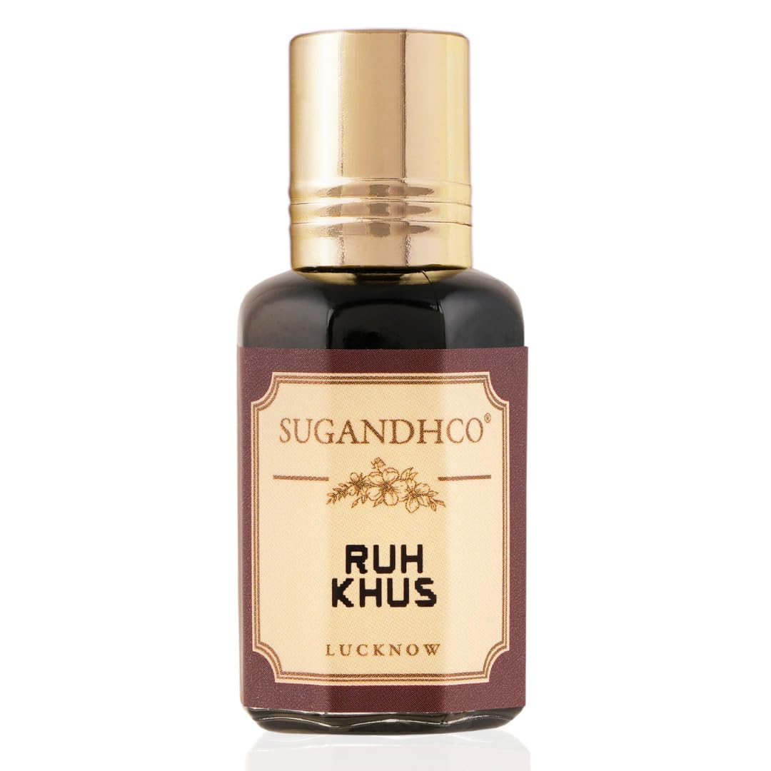 Sugandhco Ruh Khus Luxury Perfume Oil Khus Vetiver Root Oil