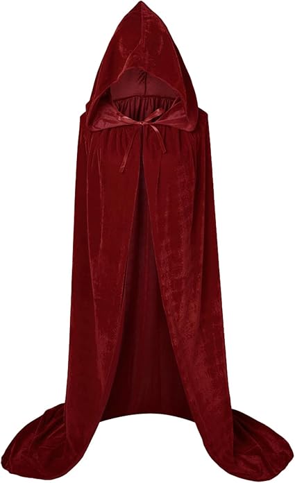 Cape Velours à Capuche Mymyguoe – Parfaite Pour Halloween, Cosplay Ou Look Bohème