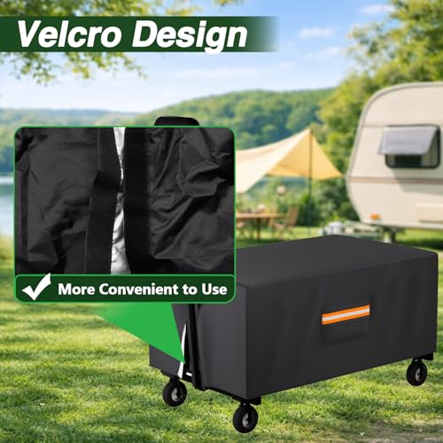 Image of EVRBUL Outdoor Folding Wagon Cover, 38 inch L x 22 inch W x 20 inch H, Cover Only