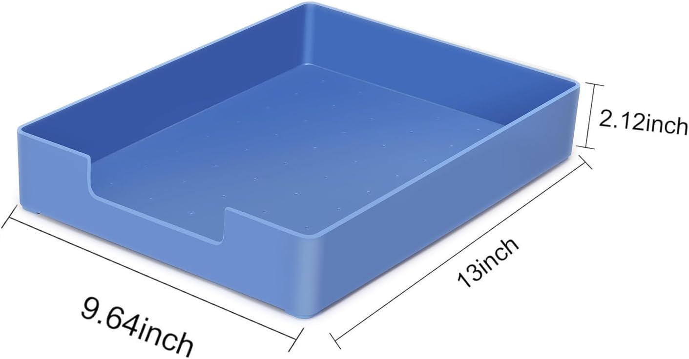 Bandeja de escritorio para cartas, organizador de documentos apilable de plástico tamaño A4, soporte de papel de escritorio de oficina, estante de almacenamiento de libros, soporte apilable