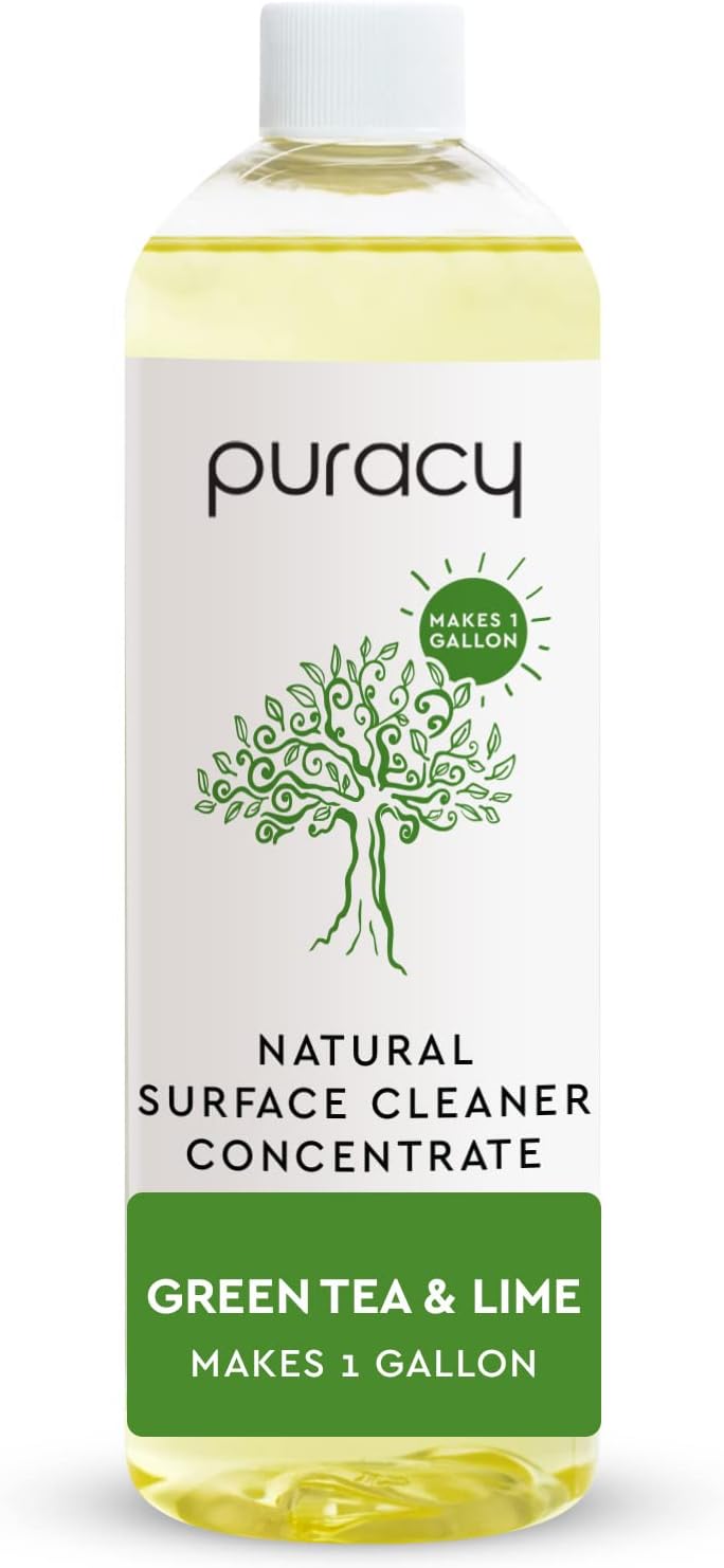 All Purpose Cleaner Concentrate – Plant-Powered Multi-Surface Cleaner - Surface Cleaner Solution As Seen on TikTok (Green Tea + Lime, 16 fl oz, 1 Pack)