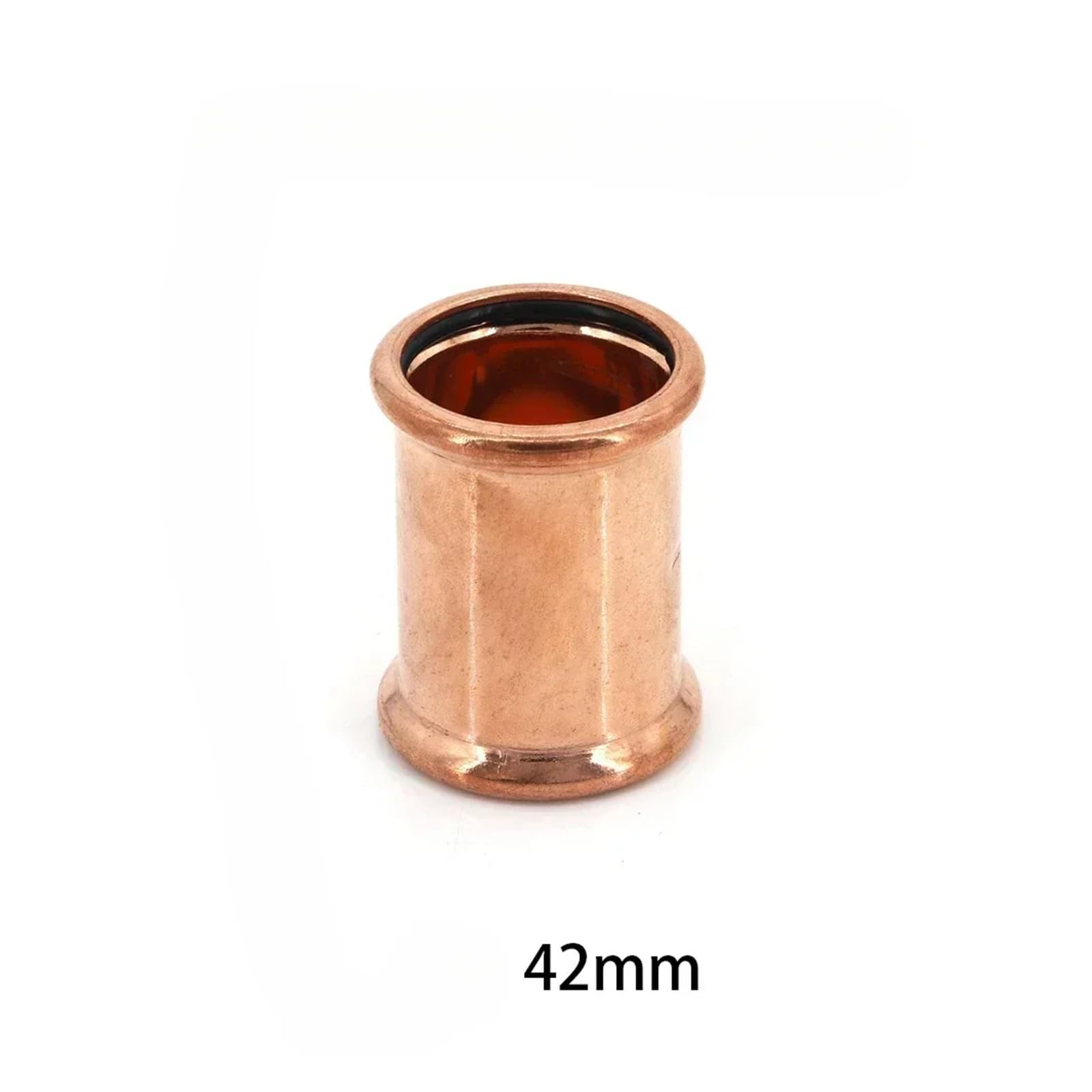Złączki miedziane ciśnieniowe 15-54 mm z pojedynczym zaciskiem, bezpośrednie złącze rurowe w kształcie litery V, przelotowe, do rur wodnych(ID42mm)