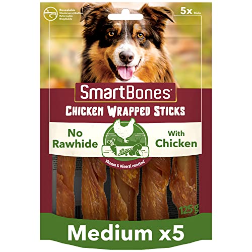 Smartbones 5 Chicken Wrapped Sticks Rawhide Free Chew Dog Treats