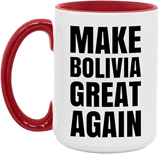 Make Bolivia great again White/Red 15oz Mug