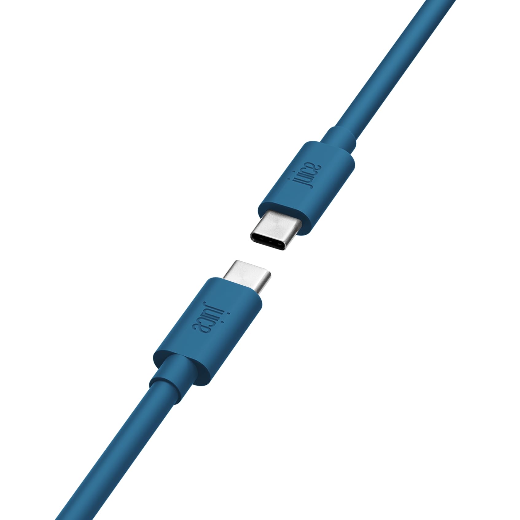 Juice USB-C to USB-C Cable 2m Braided, Fast Charging & Sync Lead – Long Durable Type-C Charger for iPhone 17/17 Pro / 17 Pro Max, Samsung Galaxy S25 Ultra / S24, Pixel 9, iPad & More – Navy