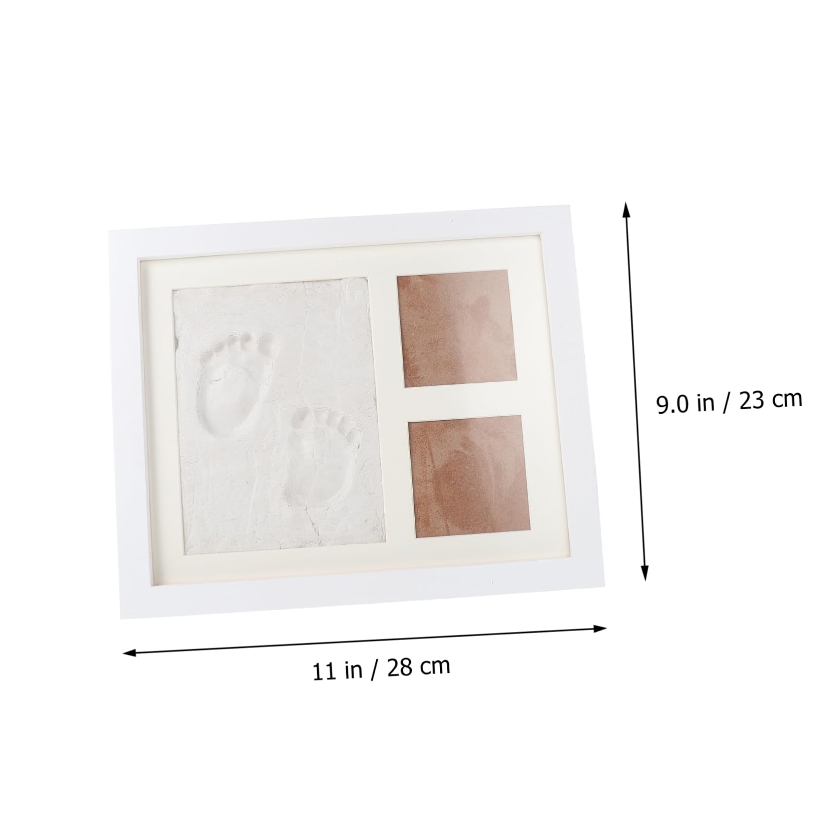 Cabilock Kit Cornice Per Foto Con Impronta Di Mano Di Espositore Per Impronte Di Foto Per Ricordi Quotidiani