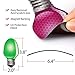 D-FantiX Reflective Christmas Car Magnets Set, Xmas Holiday Automotive Light Bulb Shaped Magnets for Refrigerator Mailbox Car Christmas Decorations 12 Pack with 22 Wire