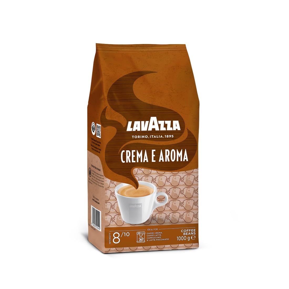 Lavazza Café en Grains Crema E Aroma, Lot de 3, 3 x 1000g