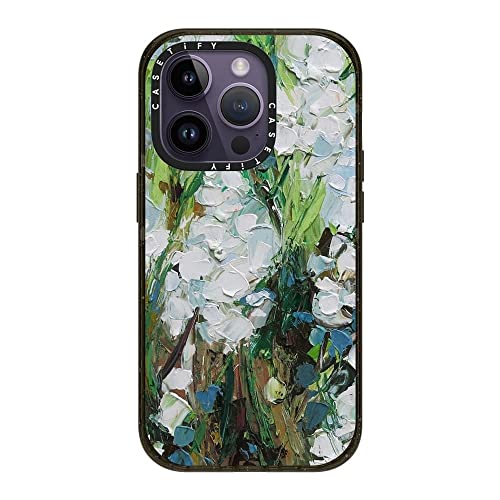 Coque iPhone 14 Pro antichoc CASETiFY Impact fleurs sauvages protection 2,5m