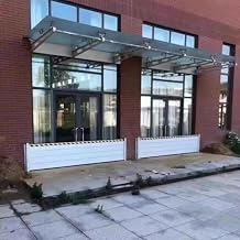 Flood Barrier Threshold Heavy Duty Doorway Flood Control Barriers, Garage/ Front Door/ Gates/ Home Flood Panel Water Stopper Board Reusable Flood Defense System, 10.5 10 9.5 9 8.5 8 7.5 7 6.5 6 5.5 5