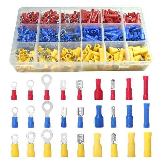 700PCS Electrical Wire Connectors, Insulated Wire Crimp Terminals, Mixed Butt,Ring,Spade,Bullet,Quick Disconnect Assortment Kit