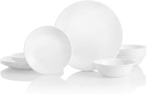 Corelle Vitrelle 18-Piece Service for 6 Dinnerware Set Triple Layer