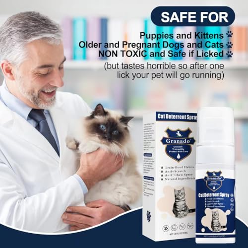 Granado Premium Cat Deterrent Spray - Safe Indoor & Outdoor Deterrent For Furniture Protection, Effective Training Aid With Natural Ingredients - Non-Toxic Anti-Scratch Formula For Cats And Kittens thumb #1