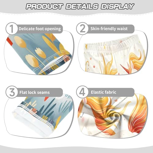 Toddler Girls Leggings Printed Yoga Pants Leggings Running Lovely Unicorn for Kids3