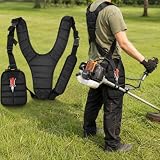 Imbracatura a Y Doppia Spalla per Decespugliatore per Oleo-Mac Sparta 250 TR, Tessuto Oxford Imbottito con Protezione Laterale per Migliore Equilibrio