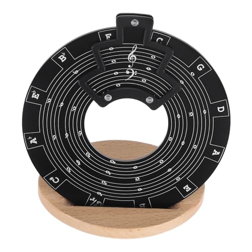 HONITANO ギターツール 五圏 音楽理論 ディスク ギターのコード進行 スケール表付き 練習用 ネックホルダー対応 持ち運び便利 初心者向け作曲補助アイテム