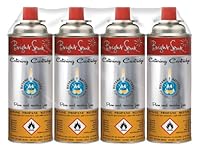 Bright Spark BS3656 Catering-Gaskartuschen 220 g, 4-er Set, Mehrfarbig