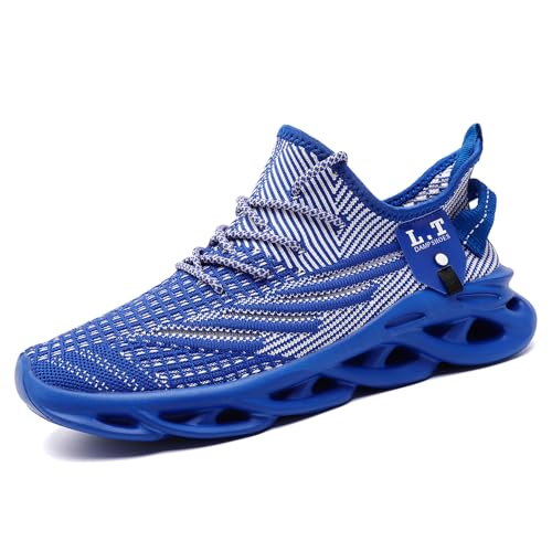 Image of Mens Running Shoes Gym Slip on Sneakers Non Slip Walking Tennis Sports Work Athletic Workout Casual Lightweight Breathable Fashion