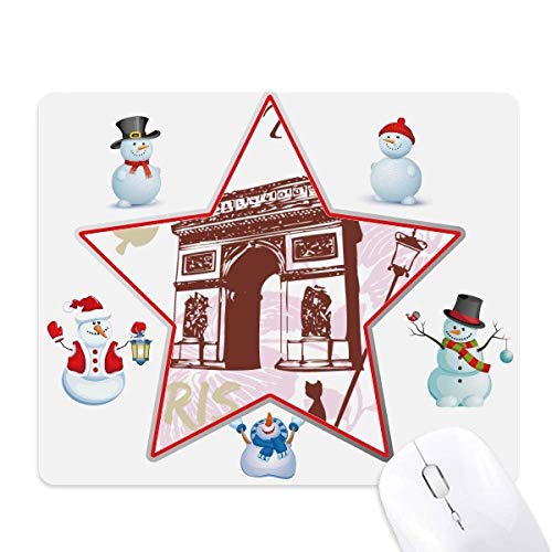 Tapis de souris de souris chic motif Arc de Triomphe et étoiles