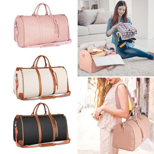 Fashion Large PU Folding Suit Bag Women Luggage Handbag Travel Outdoor Multifunction Organizers Suitcase Garment Bag3
