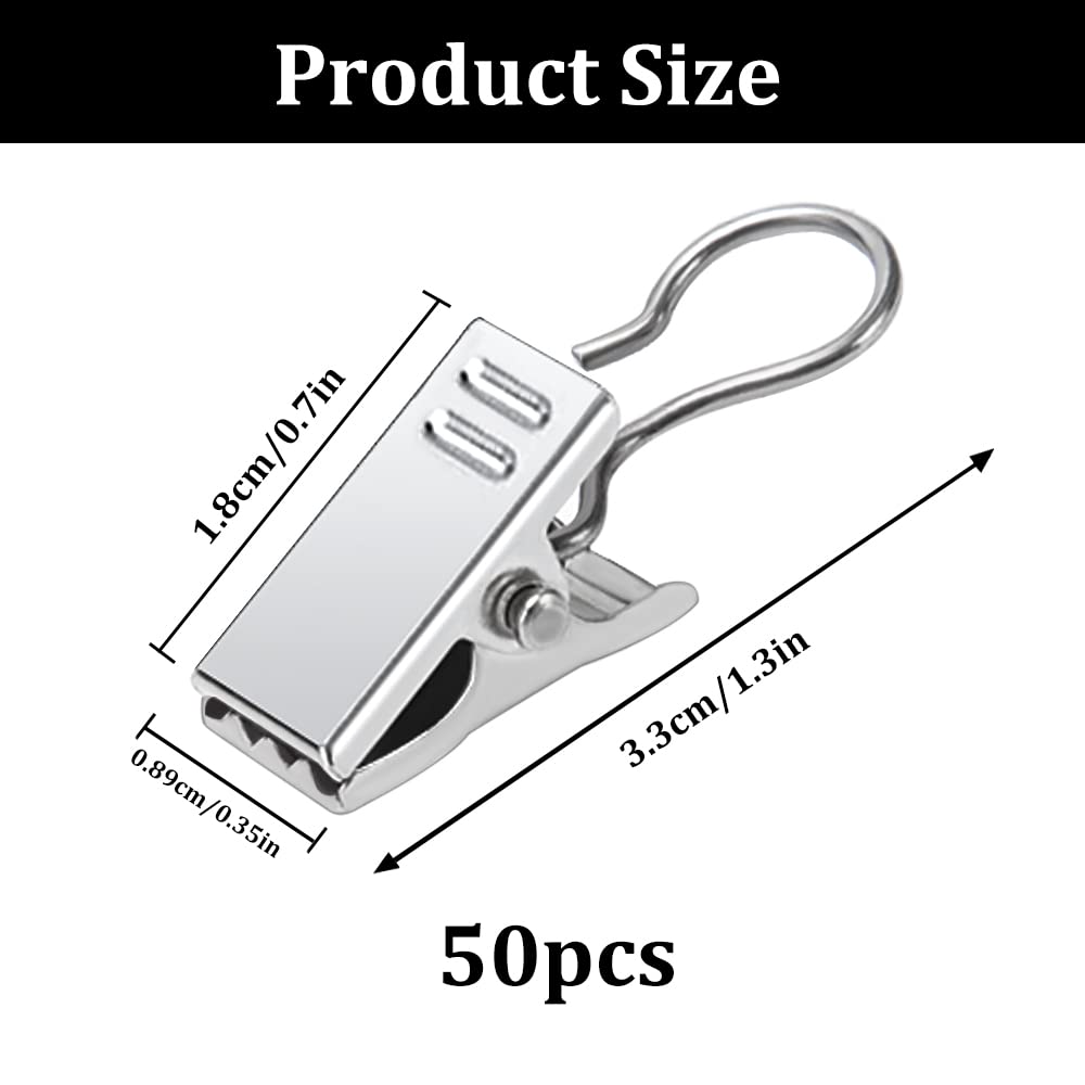 Set di 100 Clip per Tende Multifunzione con Ganci, Tende | FindTheDeal