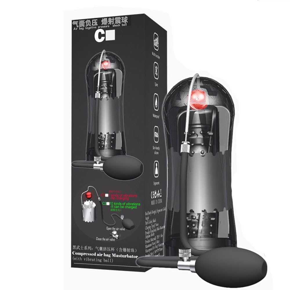 Masturbator Mann Masturbieren für Männer mit 10 Vibrationsmodi, Elektrischer Ausdauer Vibrator Sexspielzeug Penispumpe,C