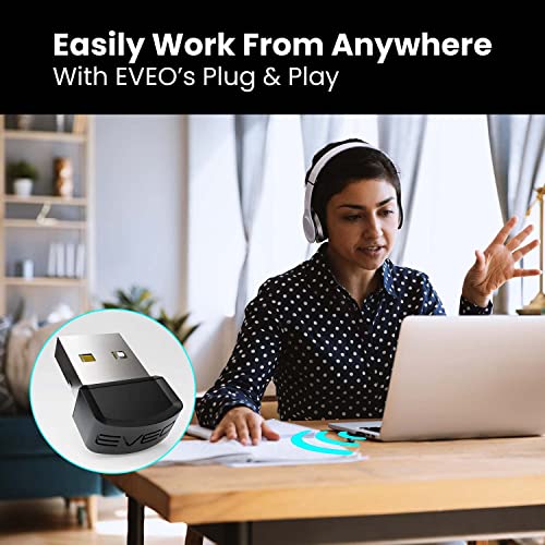 image for EVEO Bluetooth Adapter for PC 5.1 - Dongle 5.1 for Windows 10 Only (Pl