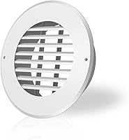 AC Infinity 6-Inch Wall Mount Duct Grille Vent - Heavy-Duty Steel, Matte White for HVAC Ventilation, Exhaust & Grow Tents